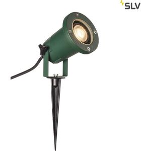 SLV Nautilus XL led-schijnwerper, met grondpin, buitenverlichting, voor tuin of terras, planten, paden, vijver, IP65, GU10, 1,5 m kabel met stekker, gemaakt van aluminium