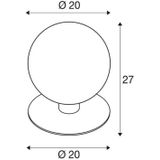 SLV Gloo Pure 27 Sokkellamp, hoogte 27 cm