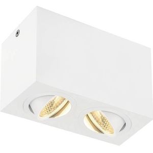 SLV plafondopbouwarmatuur TRILEDO Double/ledspot, schijnwerper, plafondspot, plafondarmatuur, opbouwarmatuur, binnenverlichting / 3000K 14 W 1100 lm wit 38 graden