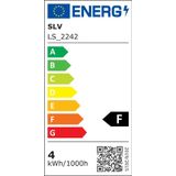 SLV grondspiesarmatuur led SPIKE/buitenlamp voor die verlichting van tuin, terras, planten, wegen, vijver, led buitenarmatuur, buitenspot / IP55 3000K 6 W 400 lm roest 40 graden