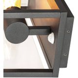 SLV Wandlamp QUADRULO | voor efficiënte buitenverlichting van muren en huisingang | wandspot, wandlamp, buitenlamp, tuinlamp, staande lamp | E27, max. 15W