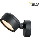 SLV ESKINA 1002903 Spot/wandlamp, opbouwlamp, wandverlichting, led-buitenlamp, buitenlamp, plafondspot, IP65, 3000/4000 K, 14,5 W, 1000 lm, antraciet, 95 graden dimbaar