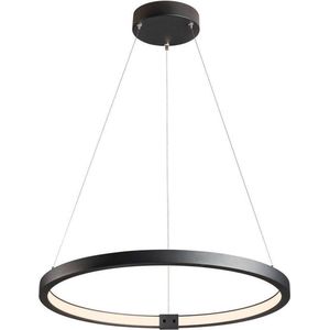 SLV pendelarmatuur ONE 60 DALI/woonkamerlamp, binnenverlichting, hangarmatuur, eetkamer, led, plafondarmatuur / 3000/4000K 25 W 1400/1500 lm zwart dimbaar