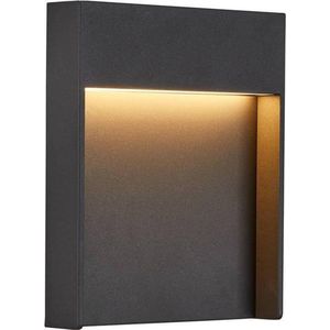 SLV 1002952 wandlamp voor muren, opritten, ingangen, spots, LED-opbouw voor buiten, tuin/IP65 3000/4000 K, 14 W, 460 lm, aluminium, 14 W, wandlamp, plat 3000 K, antraciet