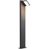 SLV staande armatuur ABRIDOR POLE 100 / led buitenverlichting voor paden, wanden, ingangen, outdoor tuinarmatuur / IP55 3000 / 4000K 14W 750lm antraciet