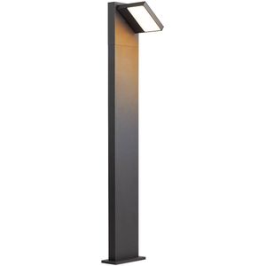 SLV 1002992 Poser ABRIDOR Pole 100/buitenverlichting voor paden, muren, ingangen, tuinlamp outdoor / IP55 14 W 750 lm, aluminium, 14 W, vloerlamp 100 cm 3000/4000 K led inbouw antraciet