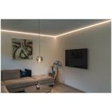 SLV Hanglamp voor woonkamer, binnenverlichting, hanglamp voor eetkamer, led, plafondlamp/E27, 15 W, glas, PANTILO 20 E27, verchroomd 1003004