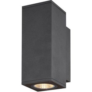 SLV buiten wandlamp Enola Square Up/Down S - antraciet