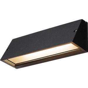 SLV wandopbouwarmatuur PEMA® WL/verlichting voor wanden, wegen, ingangen, tuinlamp / IP65 3000/4000K 16 W 1260/1400 lm zwart