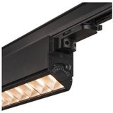 SLV 3-fasensysteemspot SIGHT MOVE/led 3-fasen spot, spot, plafondspot, plafondarmatuur, railsysteem, binnenverlichting / 3000K 26 W 2700 lm zwart dimbaar 75 graden