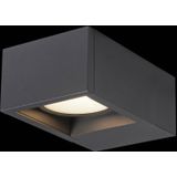 SLV wandopbouwarmatuur ESKINA FRAME WL/verlichting voor wanden, wegen, ingangen, ledspot buiten, opbouwarmatuur outdoor, tuinlamp / IP65 3000/4000K 15 W 1100/1200 lm antraciet 95 graden