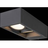 SLV wandopbouwarmatuur ESKINA FRAME WL/verlichting voor wanden, wegen, ingangen, ledspot buiten, opbouwarmatuur outdoor, tuinlamp / IP65 3000/4000K 27 W 2200/3500 lm antraciet 95 graden