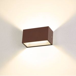 SLV SITRA LED buitenwandlamp Up/Neer 20cm roest