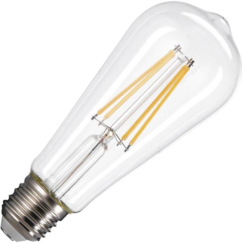 SLV - E27 LED Edison Lamp - Dimbaar - 7.5W - 2700K - 800 lumen - 320°