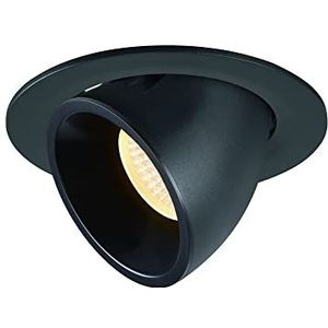 SLV Numinos plafondinbouwlamp Gimble L / LED plafondspot inbouwlamp plafondlamp inbouwlamp 25,4W 2150lm zwart 20° binnenverlichting / 3000K
