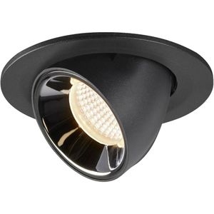 SLV Numinos Gimble inbouwplafondlamp S/LED plafondspots, inbouwplafondlamp, binnenverlichting, 2700 K, 8,6 W, 690 lm, zwart 20°