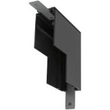 SLV - L-verbinder Mechanisch - Zwart - 48V TRACK - Voor Opbouwrail Diep - Stereo