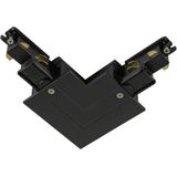SLV - S-Track - Railsysteemcomponent - Zwart - L-verbinder