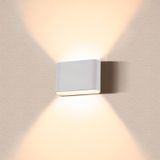 SLV Wandlamp, ovaal, 14 UP/Down, buitenverlichting van muren en ingangen, 2700/3000K, 6W, wit