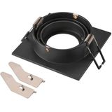 SLV - NEW TRIA® 75 - Plafondinbouwring - Zwart - L: 9 B: 9 H: 2.6 cm - IP20