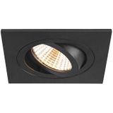 SLV - NEW TRIA® 75 - Plafondinbouwring - Zwart - L: 9 B: 9 H: 2.6 cm - IP20