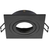 SLV - NEW TRIA® 75 - Plafondinbouwring - Zwart - L: 9 B: 9 H: 2.6 cm - IP20