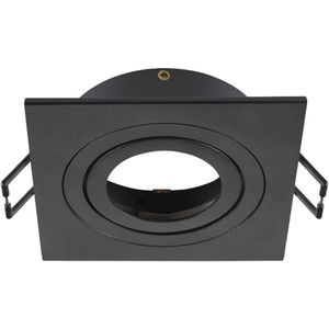 SLV - NEW TRIA® 75 - Plafondinbouwring - Zwart - L: 9 B: 9 H: 2.6 cm - IP20