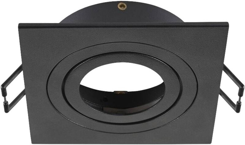 SLV - NEW TRIA® 75 - Plafondinbouwring - Zwart - L: 9 B: 9 H: 2.6 cm - IP20