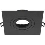 SLV - NEW TRIA® 75 XL - Plafondinbouwring - Zwart - L: 11 B: 11 H: 2.6 cm