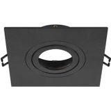 SLV - NEW TRIA® 75 XL - Plafondinbouwring - Zwart - L: 11 B: 11 H: 2.6 cm