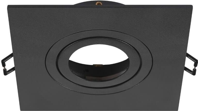 SLV - NEW TRIA® 75 XL - Plafondinbouwring - Zwart - L: 11 B: 11 H: 2.6 cm