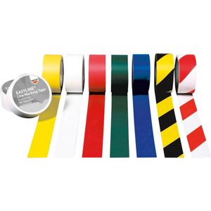 Rocol - RS56006 - Markeringstape - Rood, Wit - 33 m x 50 mm - 1 stuk