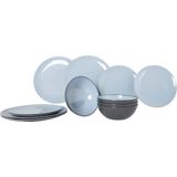 Gimex - Vivid Line - Servies - Blauw - 12-Delig
