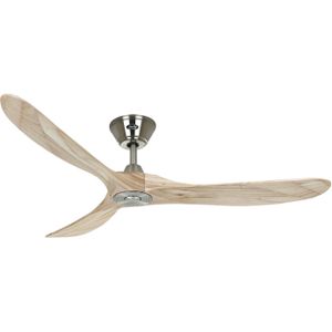 CasaFan Plafondventilator Eco Genuino 152chroom/hout licht, hout licht, Woon-/ Eetkamer, Hout, Modern