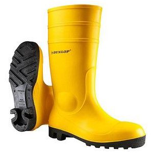 DUNLOP® unisex S5 Sicherheits-Gummistiefel  gelb Größe 39