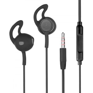 Fontastic 255922 In-Ear Headset - Oordopjes met microfoon - Verstrekt basgeluid - Zwart