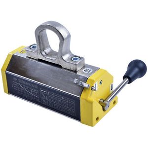 Permanent-hefmagneet, voor vlak en rond materiaal, hijsvermogen 600 kg bij vlak materiaal, 250 kg bij rond materiaal