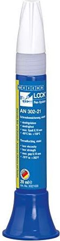 WEICON 30221020 WEICONLOCK AN 302-21 20 ml Schroefborging voor schroefdraad | Trillingsbescherming, Violet