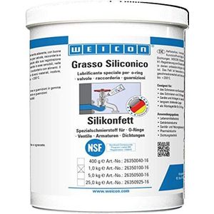 WEICON Siliconenvet 1 kg smeermiddel voor ventielen, aansluitingen en afdichtingen