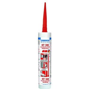 Weicon Silicone HT 300 310 ml rood - universele lijm bestand tegen hoge temperaturen