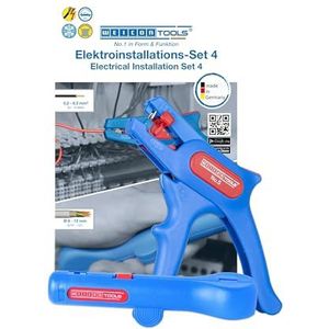 WEICON TOOLS Elektrische installatieset 4 | Afstriptang No. 5 en ronde kabelafstriptang No. 13