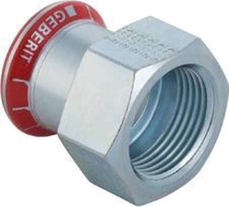 Geberit - Mapress C-Stahl Übergang mit Innengewinde, d 15mm, Rp 3/4'