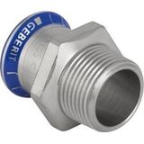 Geberit Mapress Edelstahl Übergang mit Außengewinde, 31726