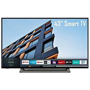 Toshiba 43LL3C63DAY Smart TV, 43 inch, Full HD, HDR, Triple Tuner, Bluetooth, 6 maanden HD+, 2022, energieklasse E, zwart