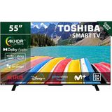 TOSHIBA 55UV2363DG Smart TV 4K UHD 55 inch frameloos met HDR10, Dolby Audio, compatibel met Alexa Voice Assistant, Google Bluetooth