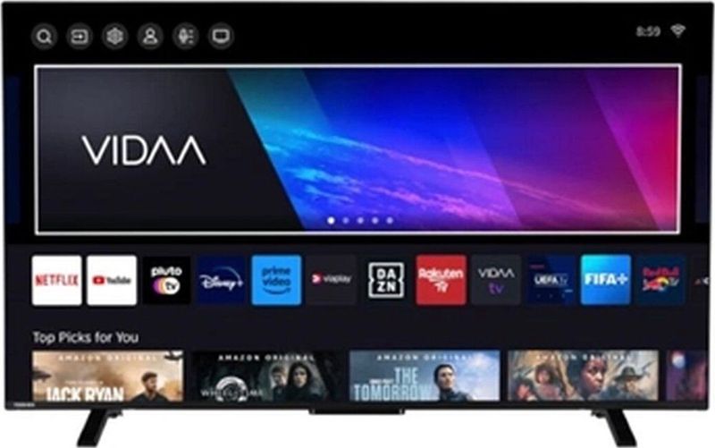 Toshiba 55UV2363DG UHD 4K 55 inch Smart TV, frameloos, met HDR10, Dolby Audio, compatibel met Alexa en Google Voice Assistant
