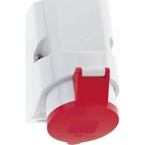 Bals Elektrotechnik, Stopcontacten, BALS 103 CEE wandcontactdoos rood 32A 5p 6h 126x83mm 50/60Hz