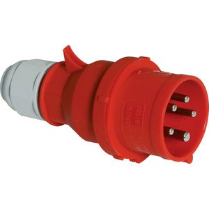BALS CEE Fasevender  H6 400V 32A 5 polet Rød Multigrip, Quick Connect® IP44, polyamid