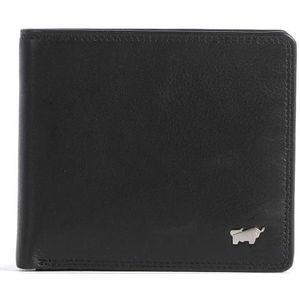 Braun Büffel Golf Secure Portemonnee RFID Leer 11 cm  zwart