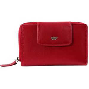 Braun Büffel Golf Secure Portemonnee RFID Leer 14 cm  rood
